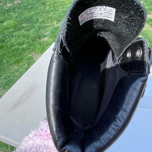 Timberland Women’s 6” Combat Boots 9 Jayne Leather W/ Lug Sole Padded Collar - Picture 7 of 7